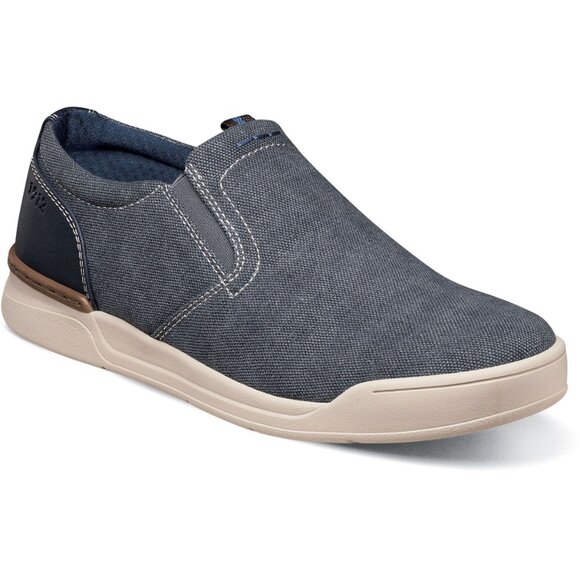 Men's Nunn Bush KORE Tour Canvas Slip On Casual Shoes - Blue Denim - Var Szs - - Picture 1 of 1